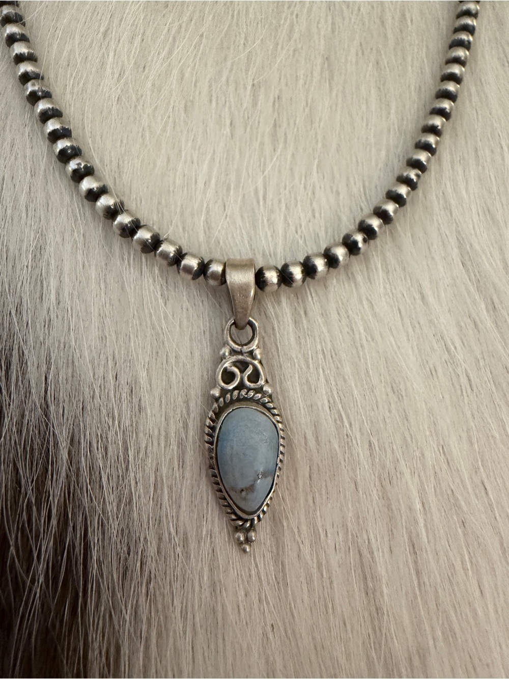 ❤️ Golden Hills Turquoise Pendant Matte Sterling 925 Pendant Unisex 1.15”L